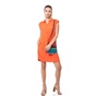 CALVIN KLEIN JEANS-Γυναικείο φόρεμα Calvin Klein Jeans πορτοκαλί