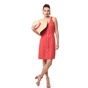 CALVIN KLEIN JEANS-Γυναικείο φόρεμα Calvin Klein Jeans κοραλί-κόκκινο