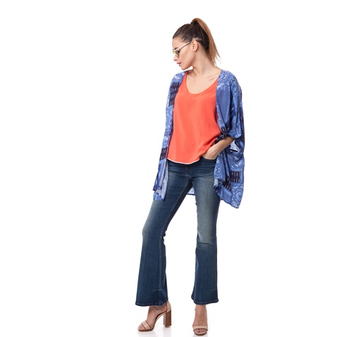 CALVIN KLEIN JEANS-Γυναικείο τζιν παντελόνι Calvin Klein Jeans μπλε