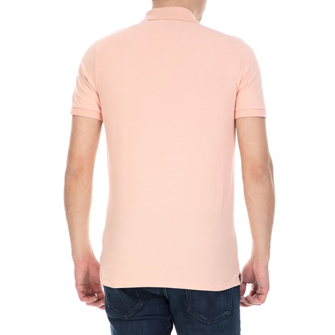 CALVIN KLEIN JEANS-Ανδρική κοντομάνικη μπλούζα polο Calvin Klein Jeans ροζ