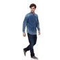 CALVIN KLEIN JEANS-Ανδρικό πουκάμισο Calvin Klein Jeans μπλε