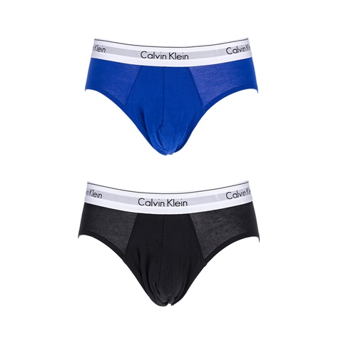 CK UNDERWEAR-Ανδρικό σετ σλιπ Calvin Klein μπλε-μαύρο