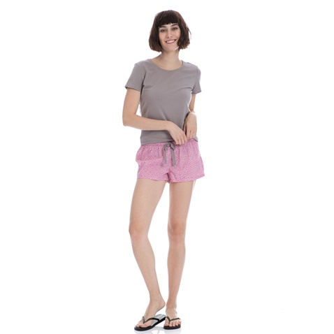 CK UNDERWEAR-Σετ πιτζάμες Calvin Klein ροζ-χακί-γκρι