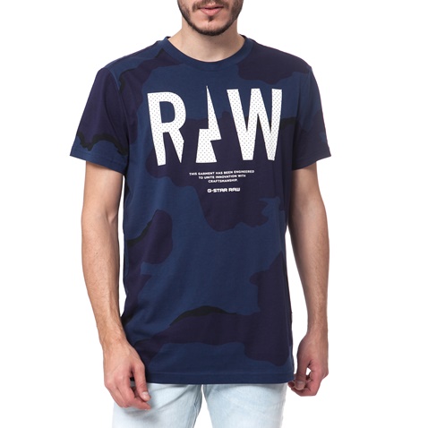 G-STAR RAW-Ανδρική μπλούζα G-Star Raw μπλε