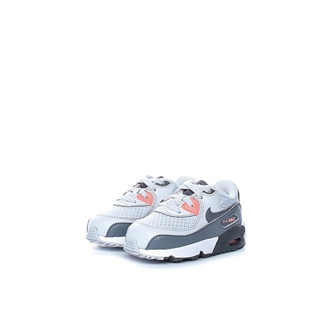 NIKE-Βρεφικά αθλητικά παπούτσια NIKE AIR MAX 90 MESH (PS) λευκά-γκρι 