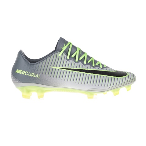 NIKE-Ανδρικά ποδοσφαιρικά παπούτσια ΝΙΚΕ MERCURIAL VAPOR XI FG γκρι-πράσινα 