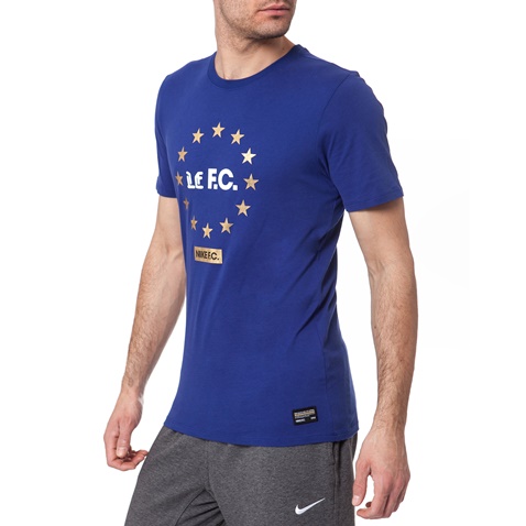 NIKE-Ανδρικό t-shirt NIKE LE FC μπλε
