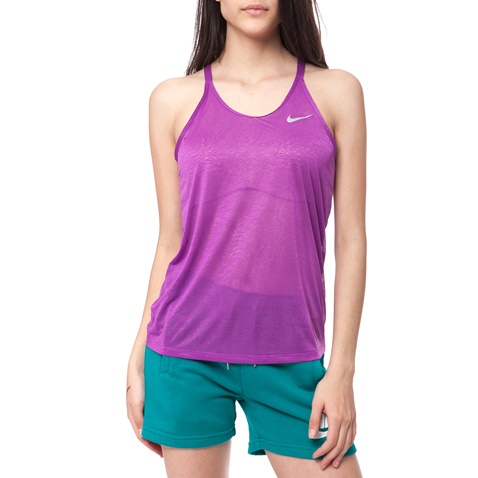NIKE-Γυναικεία αθλητική μπλούζα Nike μωβ