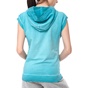 NIKE-Γυναικείο αμάνικο φούτερ NIKE SLEEVELESS HOODY-WASH τυρκουάζ