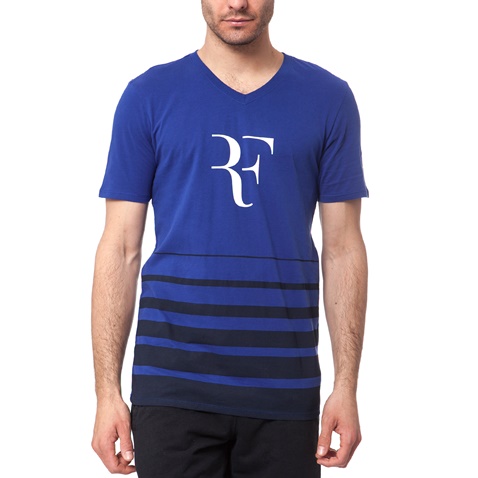 NIKE-Ανδρικό t-shirt Nike ROGER μπλε