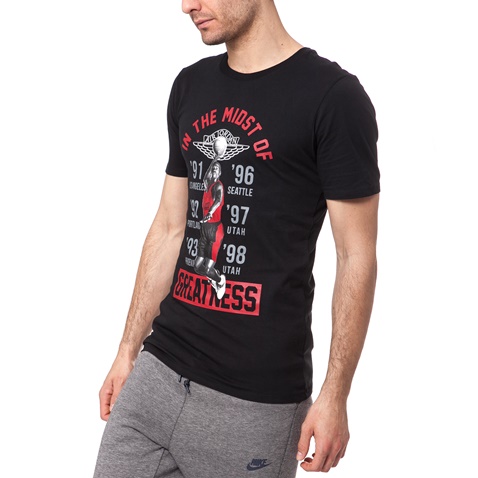 NIKE-Ανδρικό t-shirt IN THE MIDST OF GREATNESS TEE μαύρο