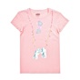 JUICY COUTURE KIDS-Βαμβακερό φόρεμα JUICY COUTURE EXPLORER GRAPHIC ροζ 