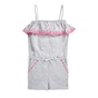 JUICY COUTURE KIDS-Ολόσωμη φόρμα JUICY COUTURE EMBROIDERED TERRY γκρι 