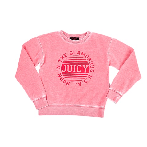 JUICY COUTURE KIDS-Παιδικό φούτερ Juicy Couture ροζ