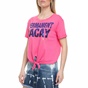 JUICY COUTURE-Γυναικεία κοντομάνικη μπλούζα JUICY COUTURE φούξια 