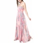 JUICY COUTURE-Μάξι strapless φόρεμα break water Juicy Couture ροζ