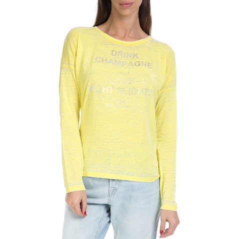 GUESS-Γυναικεία μπλούζα NEW MYER GUESS κίτρινη 