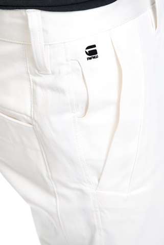 G-STAR RAW-Ανδρικό παντελόνι G-STAR RAW λευκό