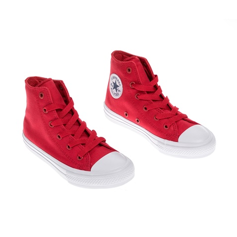 CONVERSE-Παιδικά παπούτσια Chuck Taylor All Star II Hi κόκκινα