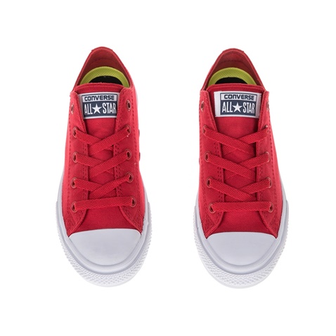 CONVERSE-Παιδικά αθλητικά παπούτσια Chuck Taylor All Star II Ox κόκκινα