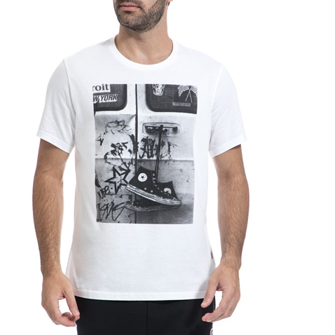 CONVERSE-Ανδρική μπλούζα CONVERSE άσπρη 