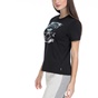 CONVERSE-Γυναικείο t-shirt Converse Metallic Chuck Patch μαύρο