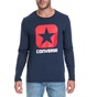CONVERSE-Ανδρική μπλούζα CORE CONVERSE μπλε-κόκκινη