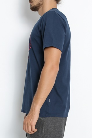 CONVERSE-Ανδρική κοντομάνικη μπλούζα CONVERSE μπλε 