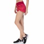 NIKE-Γυναικείο αθλητικό σορτς Nike σε γκρι και μαύρο FLX 3IN κόκκινο