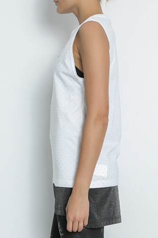 NIKE-Γυναικεία αμάνικη μπλούζα Nike International λευκή - γκρι