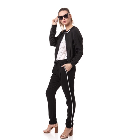 CALVIN KLEIN JEANS-Γυναικεία μπλούζα Calvin Klein Jeans λευκή-μαύρη