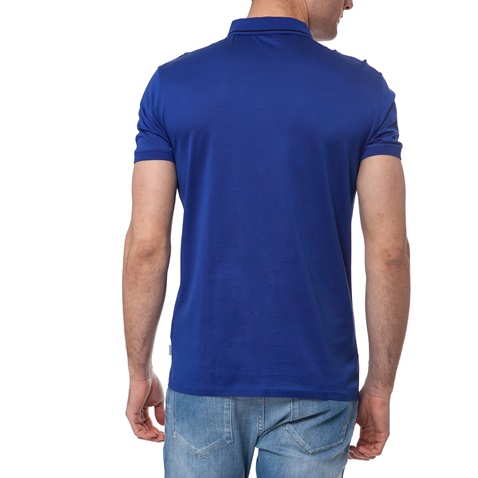 CK-Ανδρική πόλο μπλούζα CK μπλε
