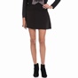 JUICY COUTURE-Γυναικεία φούστα JUICY COUTURE KNT PONTE FLIRTY μαύρη