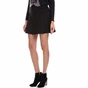 JUICY COUTURE-Γυναικεία φούστα JUICY COUTURE KNT PONTE FLIRTY μαύρη