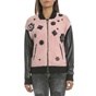 JUICY COUTURE-Γυναικείο jacket JUICY BOUCLE μαύρο-ροζ