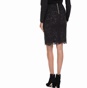 JUICY COUTURE-Γυναικεία midi φούστα JUICY COUTURE BUCHAREST μαύρη