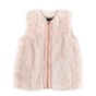 JUICY COUTURE KIDS-Κοριτσίστικο γιλέκο JUICY COUTURE KIDS CURLY FUR VEST ροζ