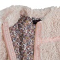 JUICY COUTURE KIDS-Κοριτσίστικο γιλέκο JUICY COUTURE KIDS CURLY FUR VEST ροζ