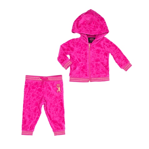 JUICY COUTURE KIDS-Βρεφικό σετ JUICY COUTURE KIDS ροζ      