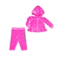 JUICY COUTURE KIDS-Βρεφικό σετ JUICY COUTURE KIDS ροζ     