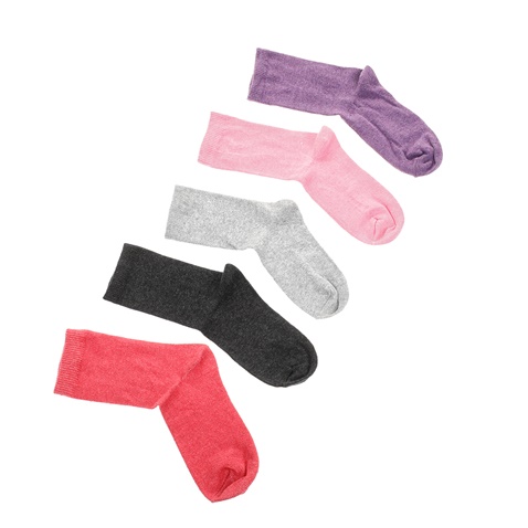 GSA-Σετ αγορίστικες κάλτσες GSA γκρι-ροζ-μοβ