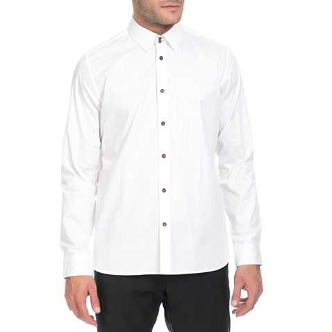 TED BAKER-Ανδρικό πουκάμισο GOODY TED BAKER λευκό 