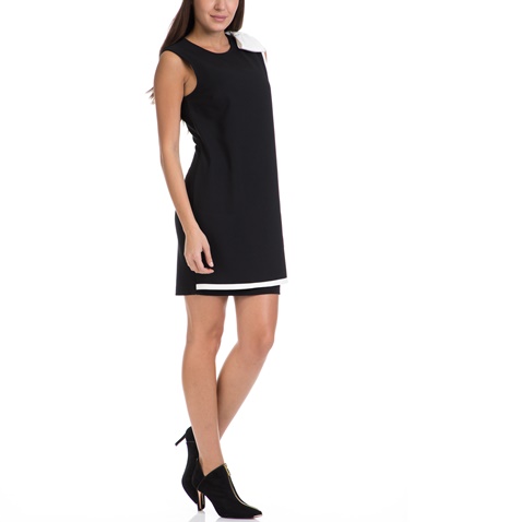 TED BAKER-Γυναικείο μίνι φόρεμα ELIJA TED BAKER μαύρο-λευκό 