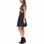 TED BAKER-Γυναικείο φόρεμα XYLEE TED BAKER μαύρο-εμπριμέ 