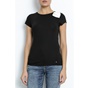 TED BAKER-Γυναικείο t-shirt TULINE BOW SHOULDER μαύρο
