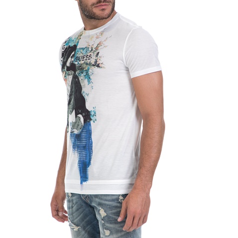 GUESS-Αντρική μπλούζα GUESS άσπρη     