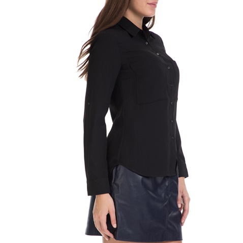 GUESS-Γυναικείο πουκάμισο MONIKA GUESS μαύρο 