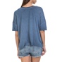 GUESS-Γυναικεία μπλούζα TRIANGLE ICONI GUESS μπλε 