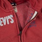 LEVI'S KIDS-Παιδική φούτερ μπλούζα LEVI'S KIDS ZIPPER CELIAN κόκκινη 