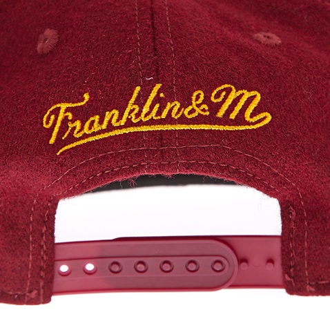 FRANKLIN & MARSHALL-Καπέλο τζόκεϋ Franklin & Marshall μπορντώ